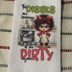 Funny Kitchen Towel with Cartoon Design